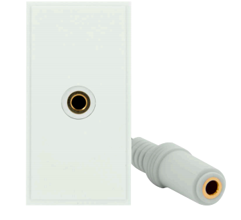 Click New Media MM496WH 3.5mm Audio Jack Module White