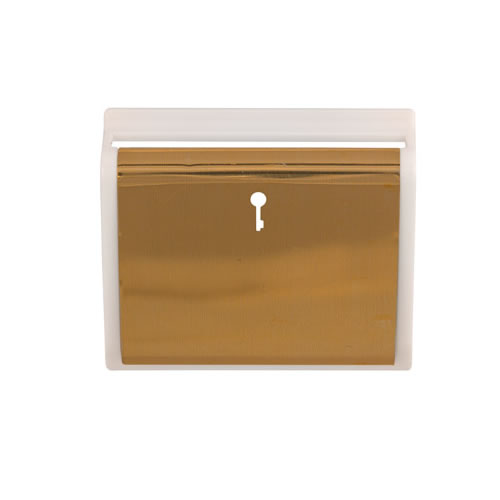 Click New Media SP620WHBR Hotel Switch Card Cover Plate Polished Brass