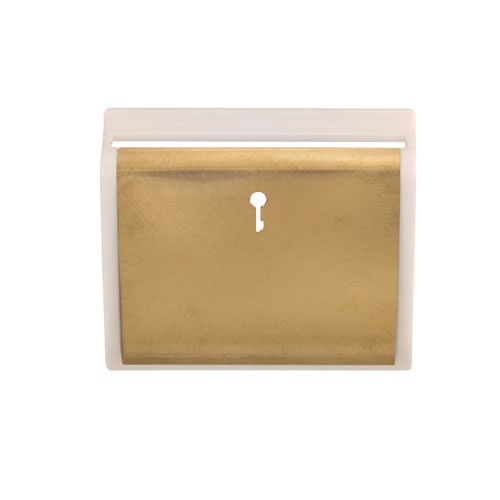 Click New Media SP620WHSB Hotel Switch Card Cover Plate Satin Brass