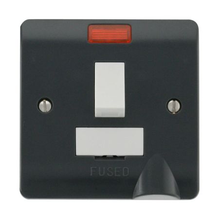 Click Part M 13A Switched Fused Spur Flex Outlet & Neon CMA052AG