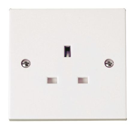 Click Polar 13A 1 Gang Unswitched Socket Outlet PRW030