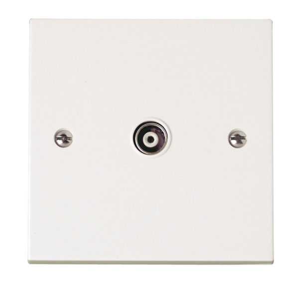 Click Polar Single Isolated Coaxial Outlet PRW158