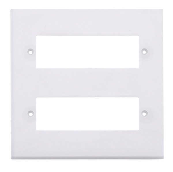 Click Polar White 12 Way Mini-Grid Plate PRW612 (Yokes Included)