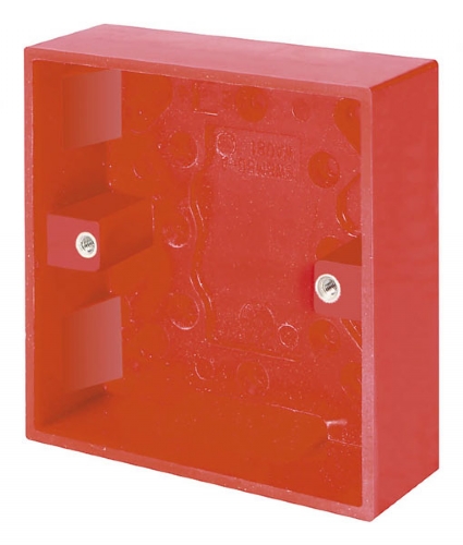 Click Red 1 Gang 25mm Surface Pattress Box WA081RD