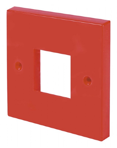 Click Red 1 Gang Single Plate Twin Aperture WA402RD