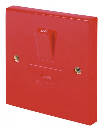 Click Red 3A Switched Fused Connection Unit DP (Spur) WA056RD