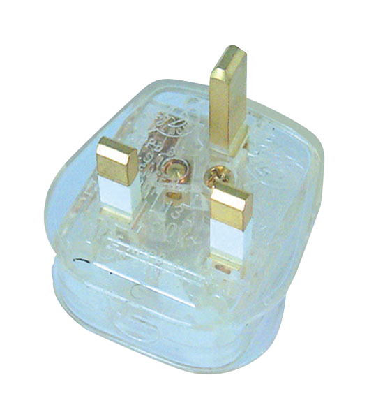 Click Scolmore 13A Fused Transparent Plug Top PA340TR