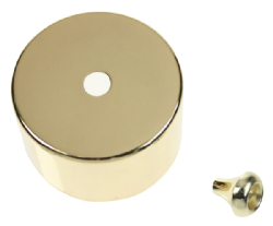 Click Scolmore CV210BR Polished Brass Cover for PRC210 Pullcord