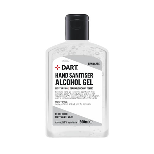 DART Hand Sanitiser Gel 500ml Bottle DHS500-2