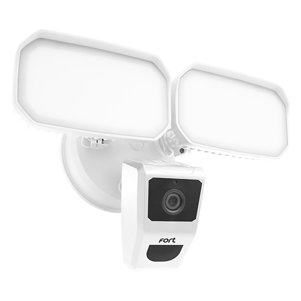 ESP Fort Wi-Fi Smart Security Camera with Flood Lights White ECSPCAMFLW