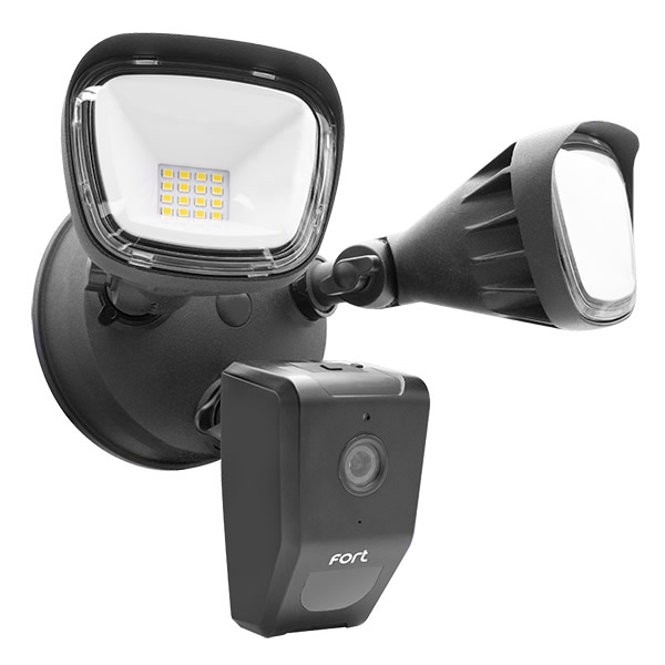 ESP Fort Wi-Fi Smart Security Camera with Lights Black ECSPCAMSLB