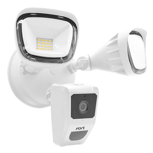 ESP Fort Wi-Fi Smart Security Camera with Lights White ECSPCAMSLW