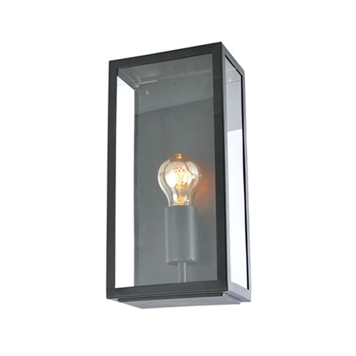 Forum Zinc Minerva Black Outdoor Box Lantern ZN-20944-BLK