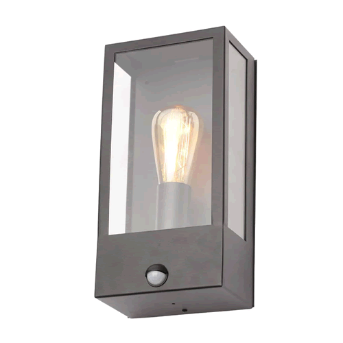 Forum Zinc Minerva Anthracite Outdoor Box Lantern ZN-32070-BLK