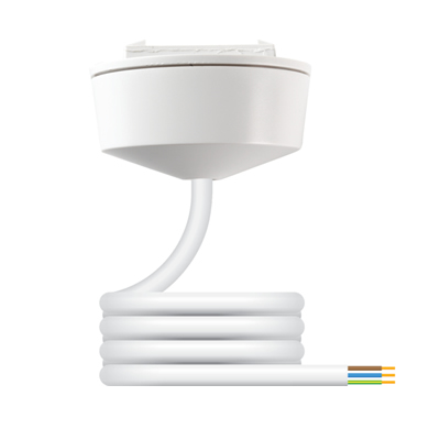 Hager Klik Pre-wired Plug-in Ceiling Rose with 2M Flex CR64AX/2