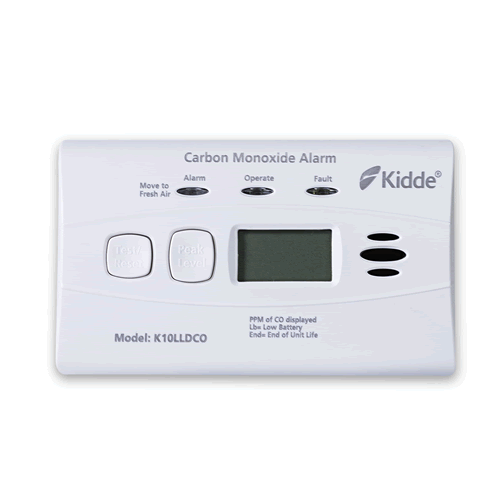 Kidde 10LLDCO 10 Year Carbon Monoxide Alarm with Digital Display