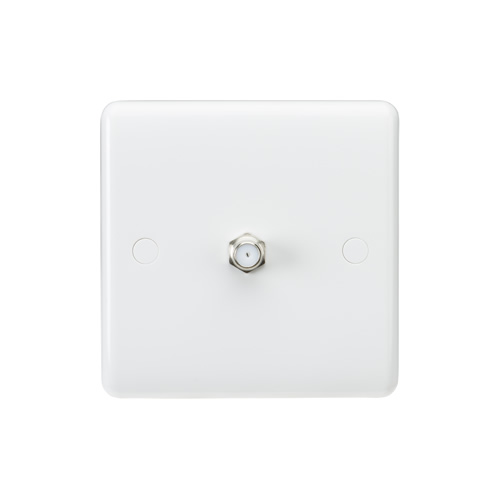Knightsbridge 1 Gang Non-Isolated SAT TV Outlet CU0150