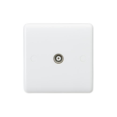 Knightsbridge 1 Gang Non-Isolated TV Outlet CU0100