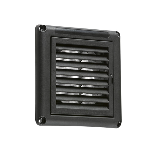 Knightsbridge Black 100mm/4 Inch Extractor Fan Grille with Fly Screen EX009B