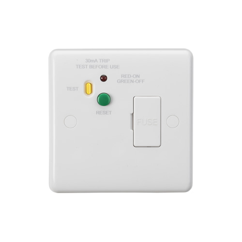 Knightsbridge 13A RCD Protected Fused Spur 30mA Type A CU6RCD