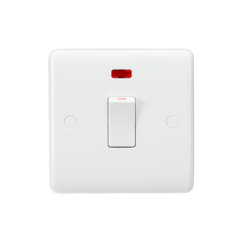 Knightsbridge 20A 1 Gang Double Pole Switch with Neon CU8341N