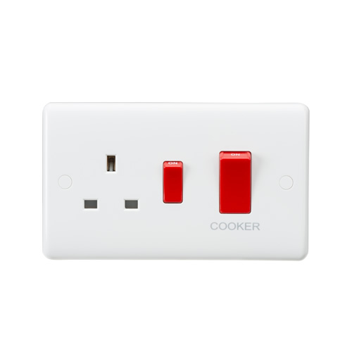 Knightsbridge 45A DP Switch with 13A Switched Socket CU8333
