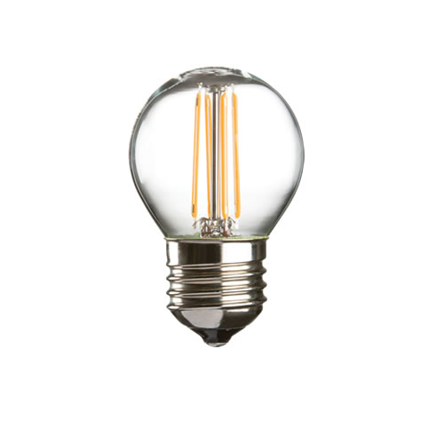 Knightsbridge 4W LED 2700K Dim ES Clear Golf Ball Filament Lamp