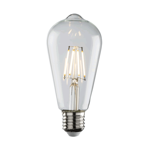 Knightsbridge 4W LED ES Clear ST64 Spiral Filament Lamp ST4ESDC