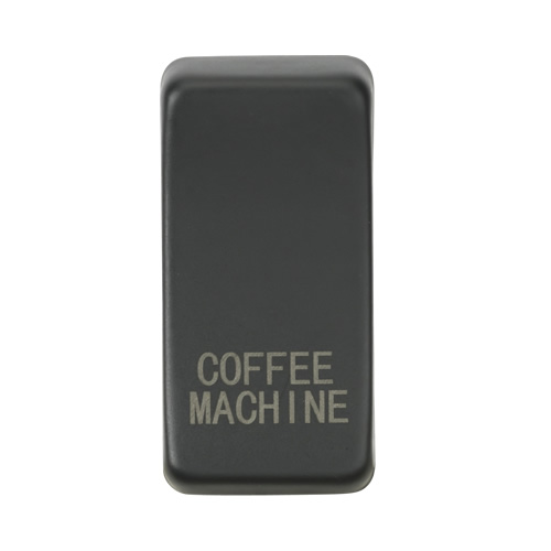 Knightsbridge Anthracite Coffee Machine Grid Switch Cover GDCOFFAT
