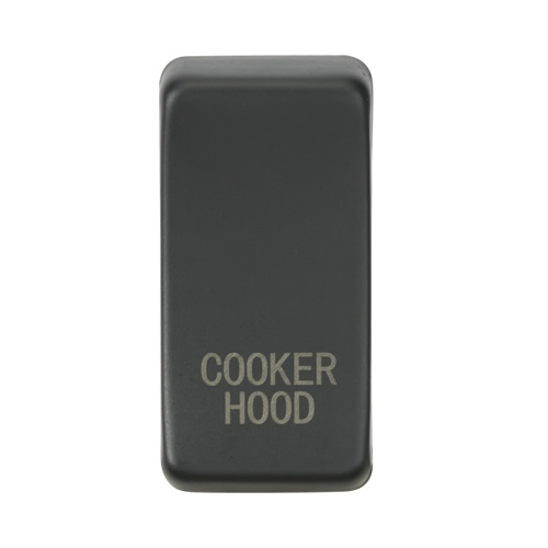 Knightsbridge Anthracite Cooker Hood Grid Switch Cover GDCOOKAT