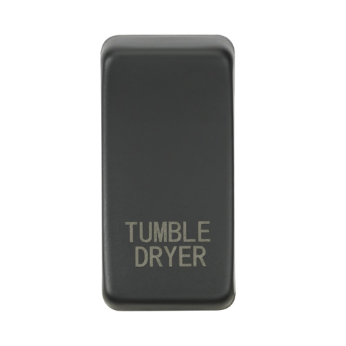 Knightsbridge Anthracite Tumble Dryer Grid Switch Cover GDDRYAT