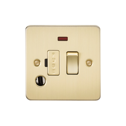 Knightsbridge Brushed Brass 13A Switched Fused Spur Neon & Flex Outlet FP6300FBB