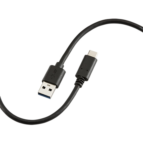 Knightsbridge Black 1.5m 60W USB-A to USB-C Cable AVAC15