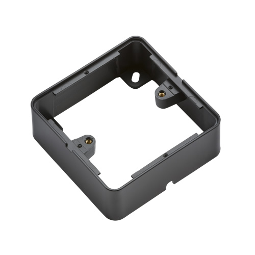Knightsbridge Black 1G Surface Box for Screwless & Flat Plate 1GSBBK