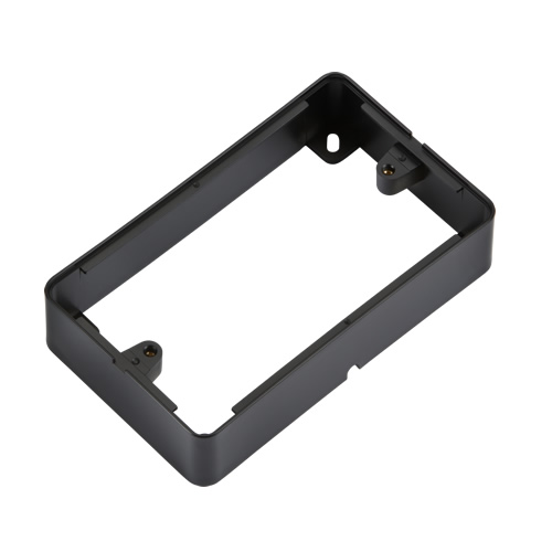 Knightsbridge Black 2G Surface Box for Screwless & Flat Plate 2GSBBK