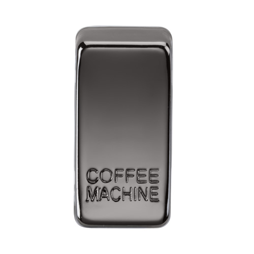 Knightsbridge Black Nickel Coffee Machine Grid Switch Cover GDCOFFBN