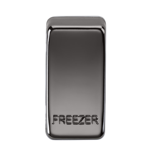 Knightsbridge Black Nickel Freezer Grid Switch Cover GDFREEZERBN