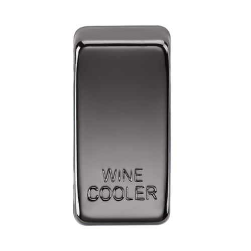 Knightsbridge Black Nickel Wine Cooler Grid Switch Cover GDWINEBN