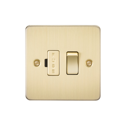 Knightsbridge Brushed Brass 13A Switched Fused Spur FP6300BB