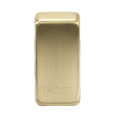Knightsbridge Brushed Brass Fridge Grid Switch Cover GDFRIDGEBB