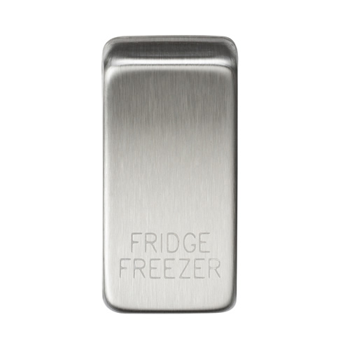 Knightsbridge Brushed Chrome Fridge Freezer Grid Switch Cover GDFRIDBC