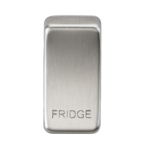 Knightsbridge Brushed Chrome Fridge Grid Switch Cover GDFRIDGEBC