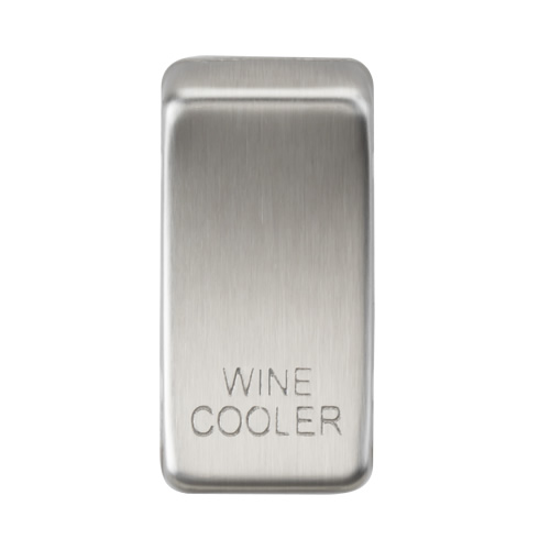 Knightsbridge Brushed Chrome Wine Cooler Grid Switch Cover GDWINEBC