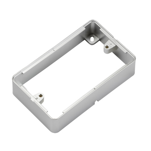Knightsbridge Grey 2G Surface Box for Screwless & Flat Plate 2GSBGY