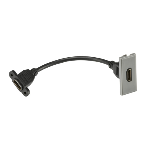 Knightsbridge Grey HDMI Outlet Module 25 x 50mm NETHDMIGY