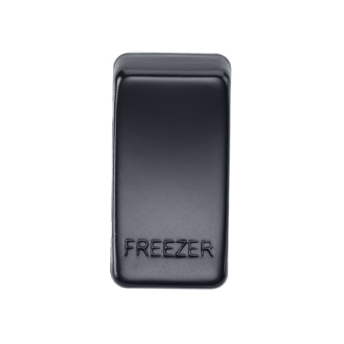 Knightsbridge Matt Black Freezer Grid Switch Cover GDFREEZERMB