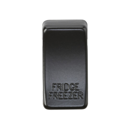 Knightsbridge Matt Black Fridge Freezer Grid Switch Cover GDFRIDMB