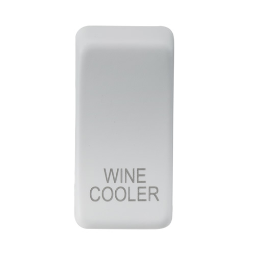 Knightsbridge Matt White Wine Cooler Grid Switch Cover GDWINEMW