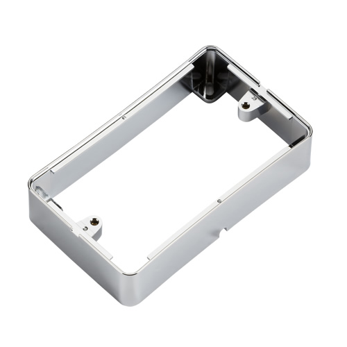 Knightsbridge Polished Chrome 2G Surface Box for Screwless & Flat Plate 2GSBPC