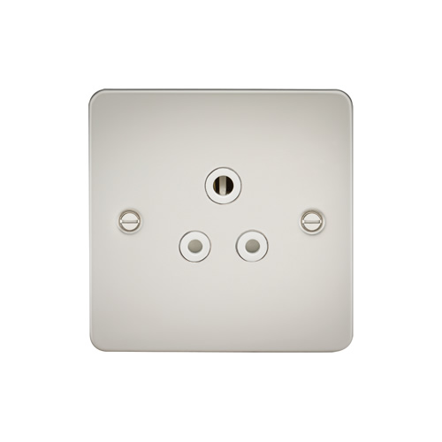 Knightsbridge Pearl 5A Unswitched Round Socket FP5APLW